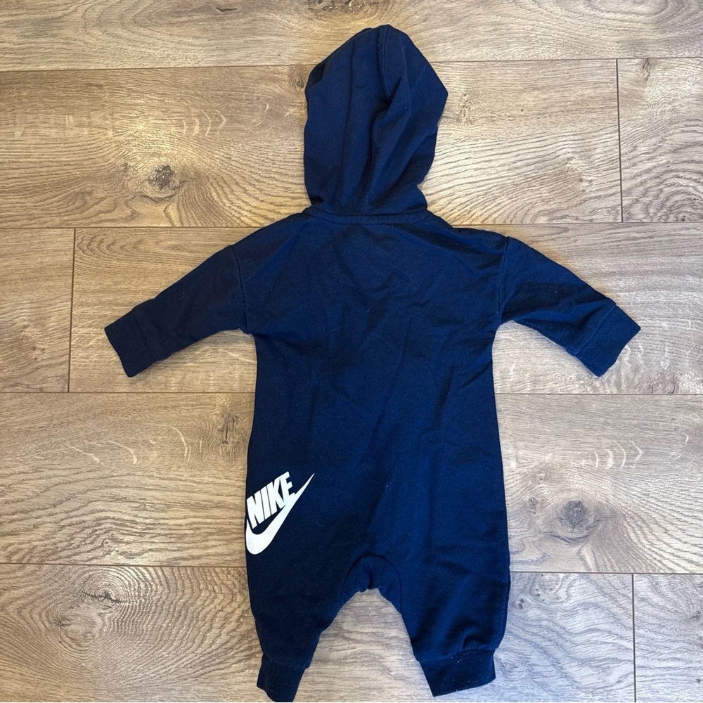 Nike Rompers Zipper Jumpsuits Hoodie Black White Boy /Girl 3 Months - Picture 4 of 5